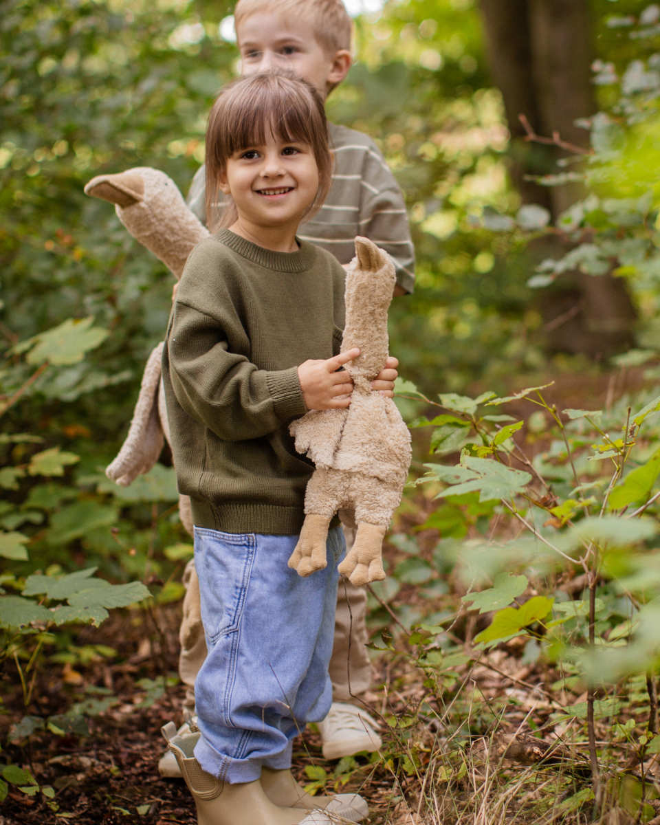 Senger Naturwelt Goose Small – Soft Toy & Heat Pad, 47 cm