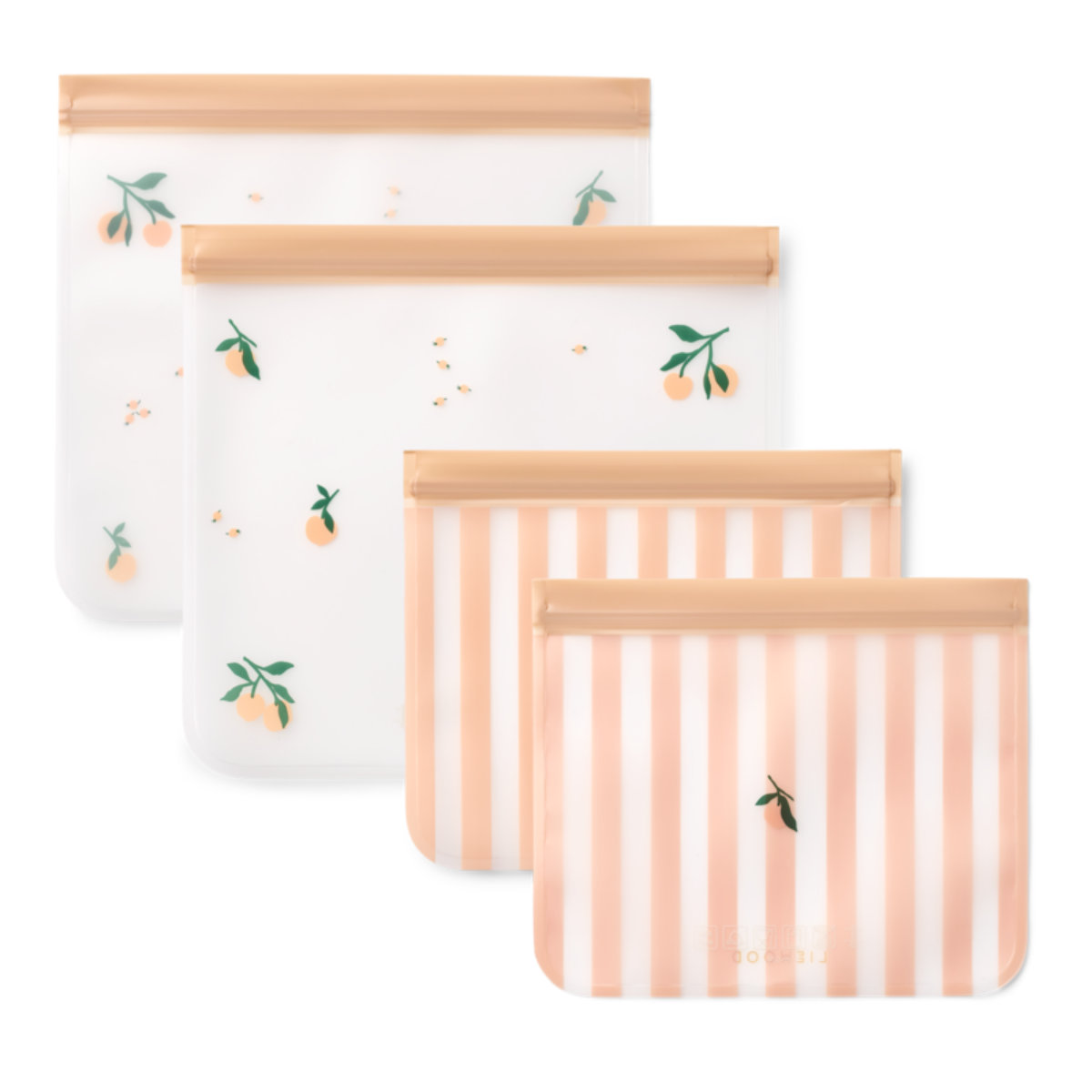 Liewood Rebus Reusable Food Storage Bags – Set of 4
