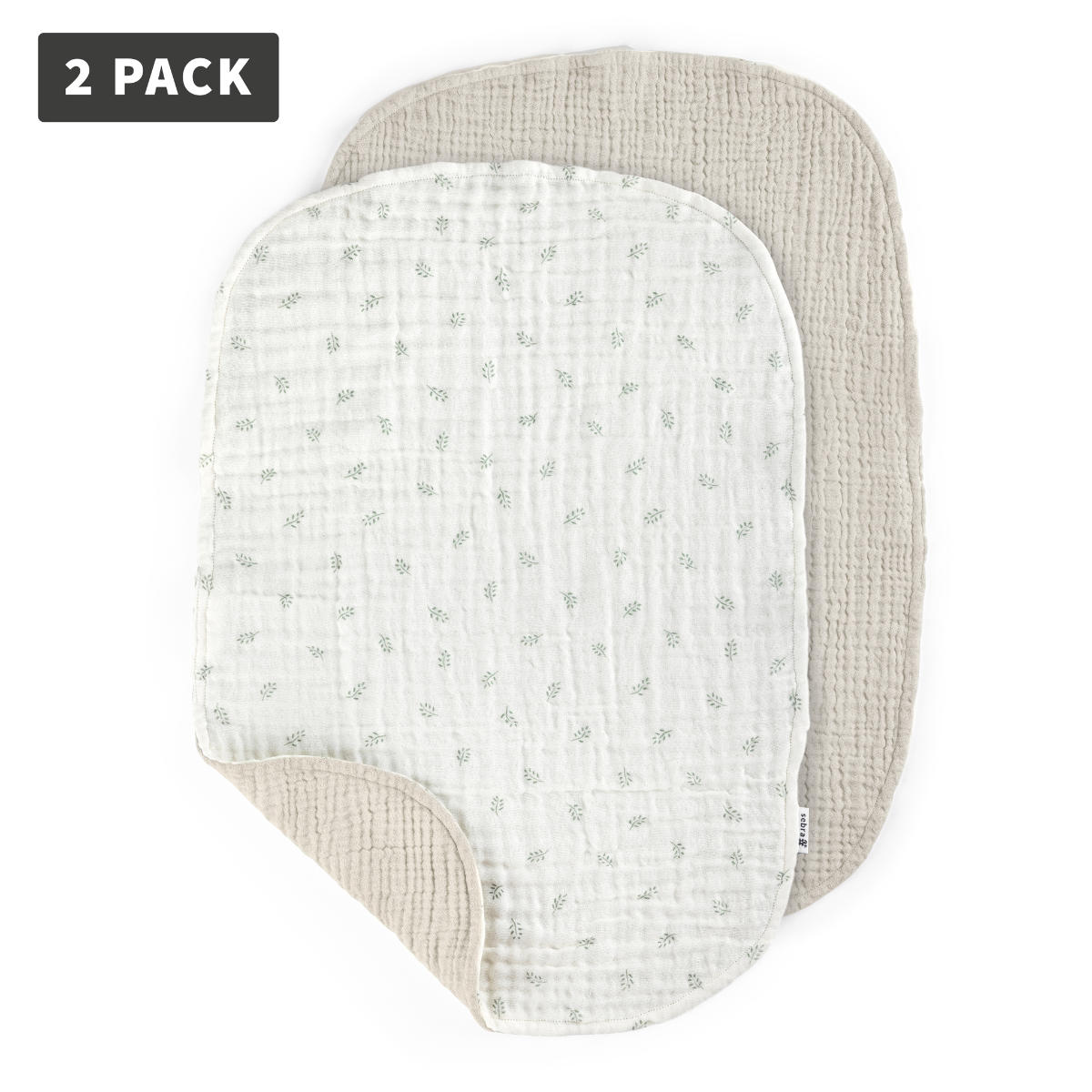 Sebra Muslin Changing Pad 6-layer, Pack of 2