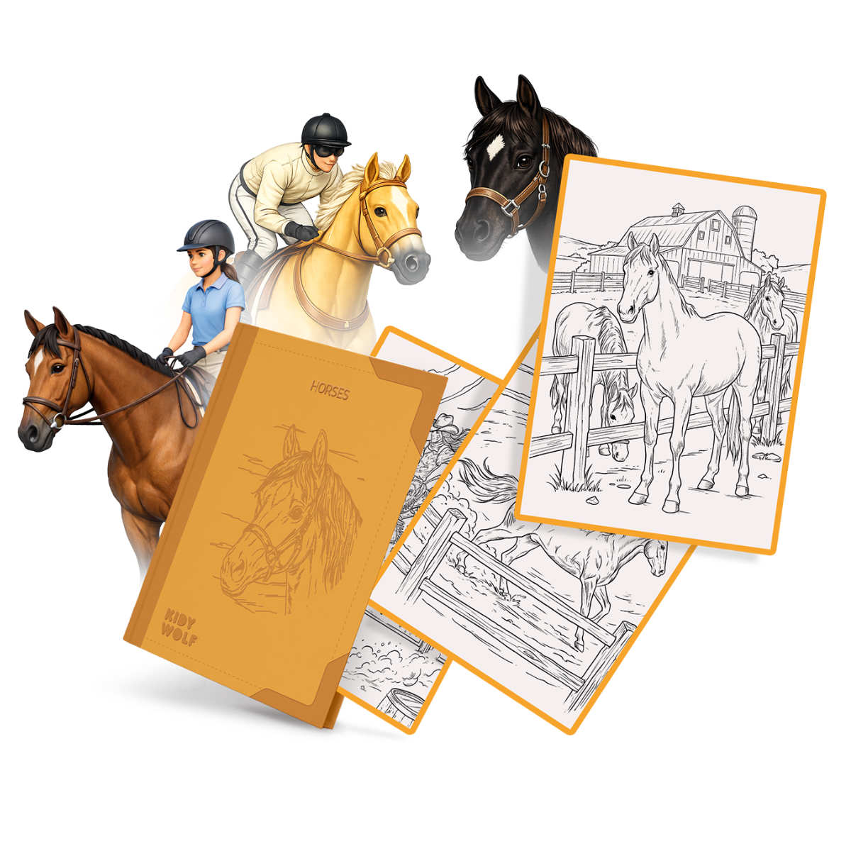 Kidywolf Refill Set for Kidydraw Pad