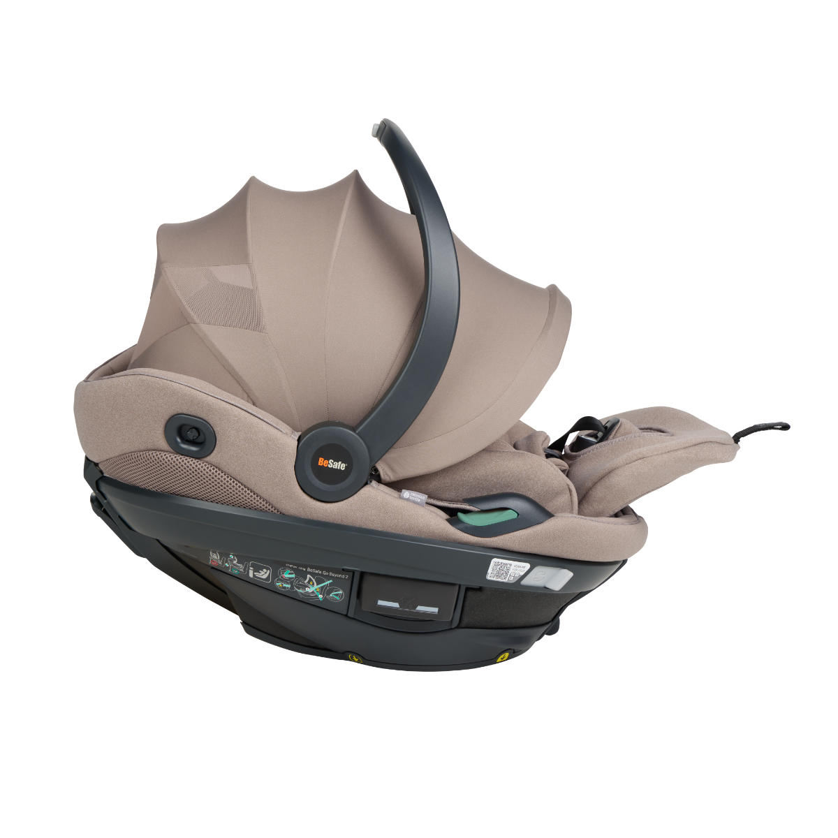 BeSafe Go Beyond² i-Size Infant Car Seat incl. Beyond ISOFIX Base + Free Weather Cover