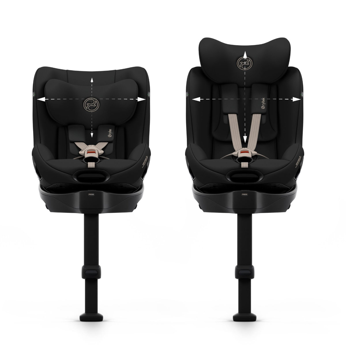 Cybex Sirona Si i-Size Car Seat (3 Months–4.5 Years) with integrated base
