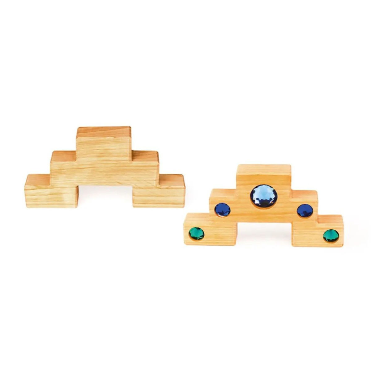 Bauspiel Colour Staircase with Light Blocks 32 Pieces