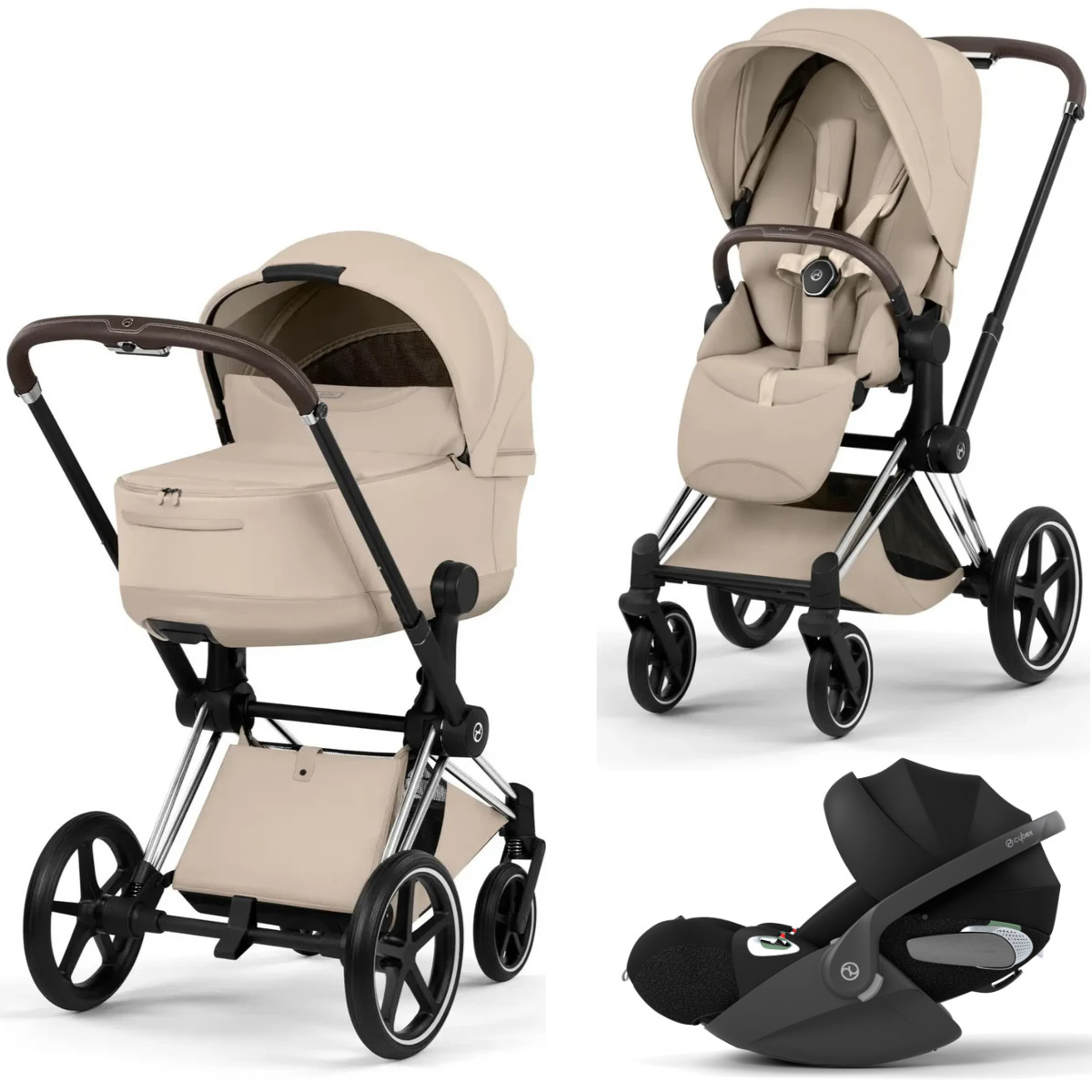 Cybex Priam 5 Style Stroller Set 3 in 1 incl. Cloud T i-Size Car Seat