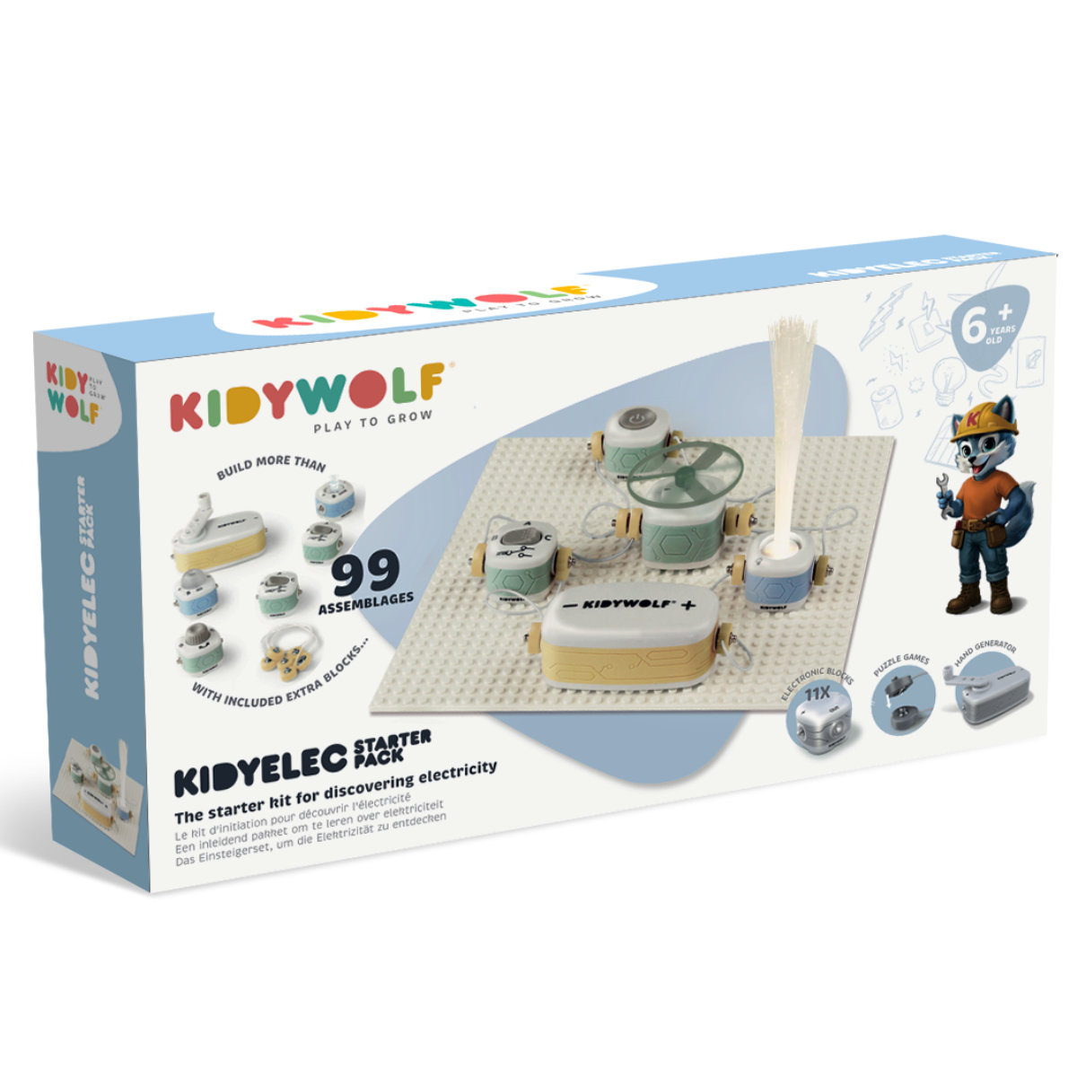 Kidywolf Kidyelec Starter Set – Discover Electricity Playfully for Kids