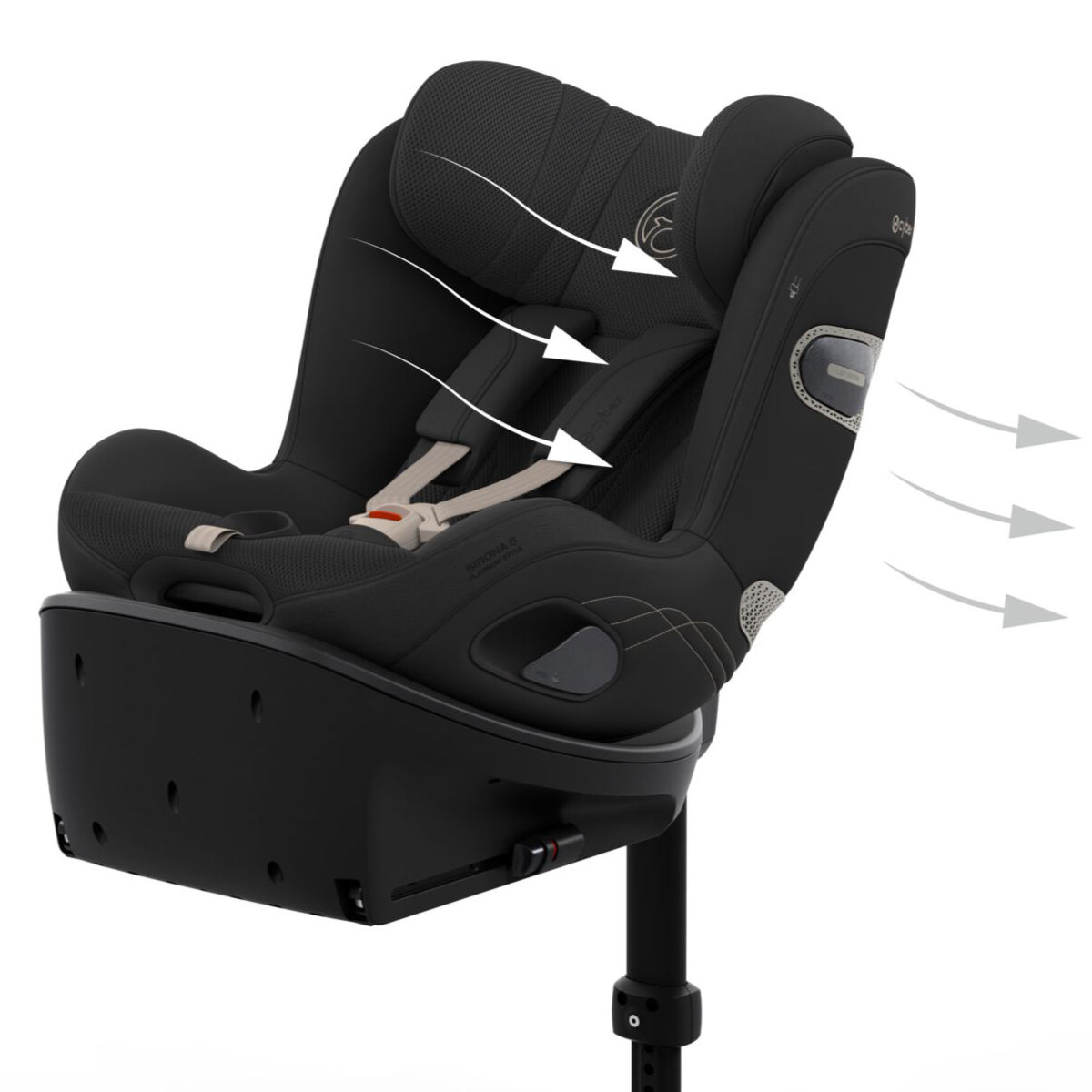 Cybex Sirona Si i-Size Car Seat (3 Months–4.5 Years) with integrated base