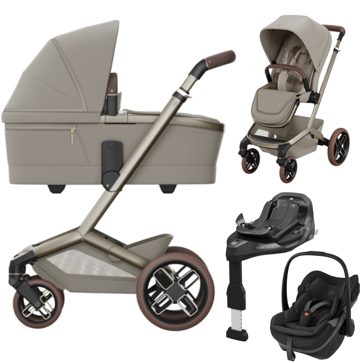 Maxi Cosi Fame 3-in-1 Stroller Set incl. Maxi Cosi Pebble Slide Pro i-Size Car Seat