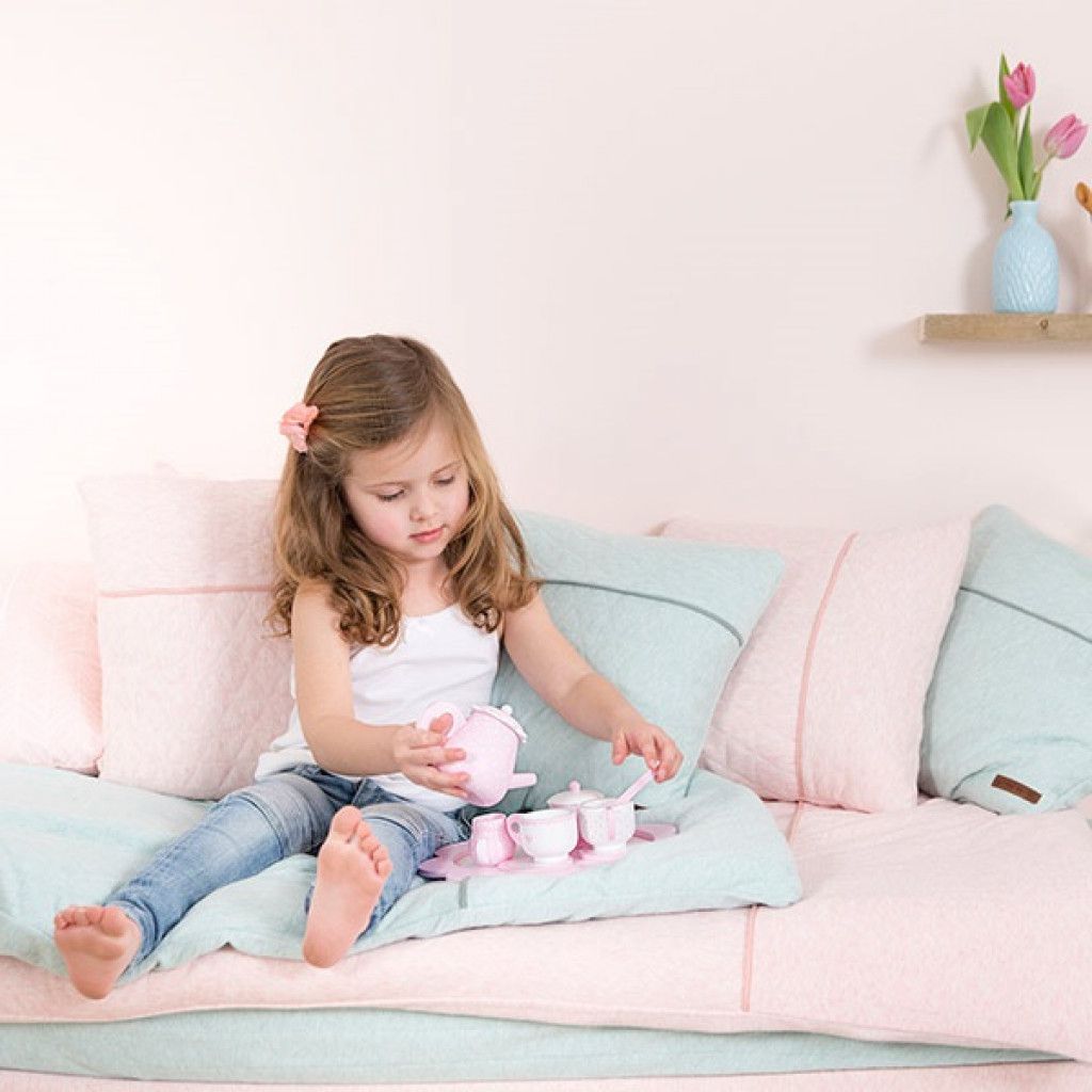 Little Dutch wooden tea set 12 pieces Kindermaxx