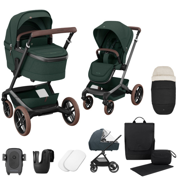 Maxi Cosi Fame Pram with Carrycot + Accessories