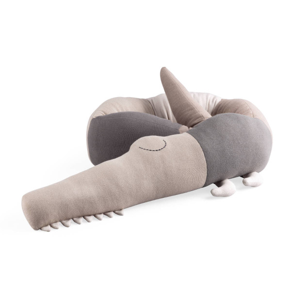 Sebra Knitted Cushion Sleepy Croc