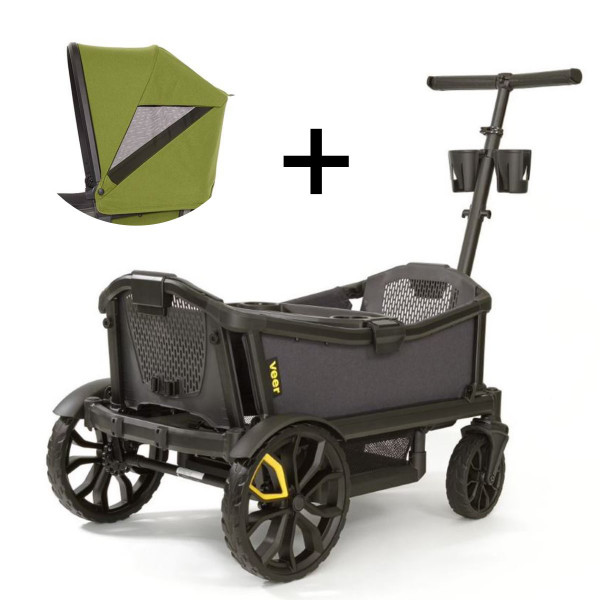 VEER Cruiser All-Terrain Duo foldable Handcart incl. Sun Canopy