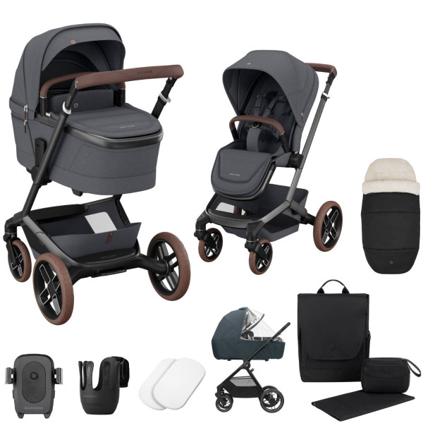 Maxi Cosi Fame Pram with Carrycot + Accessories