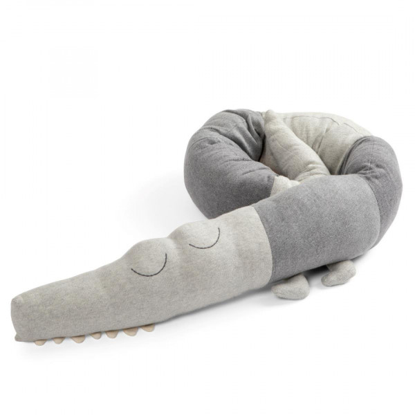 Sebra Knitted Cushion Sleepy Croc