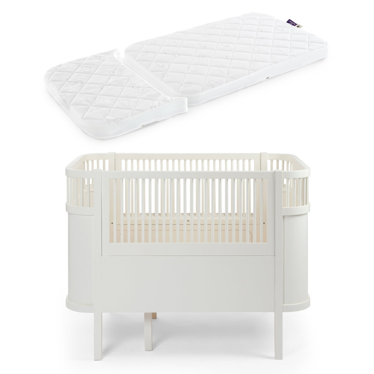 Sebra Baby & Juniorbett + Träumeland Matratze Classic White Image