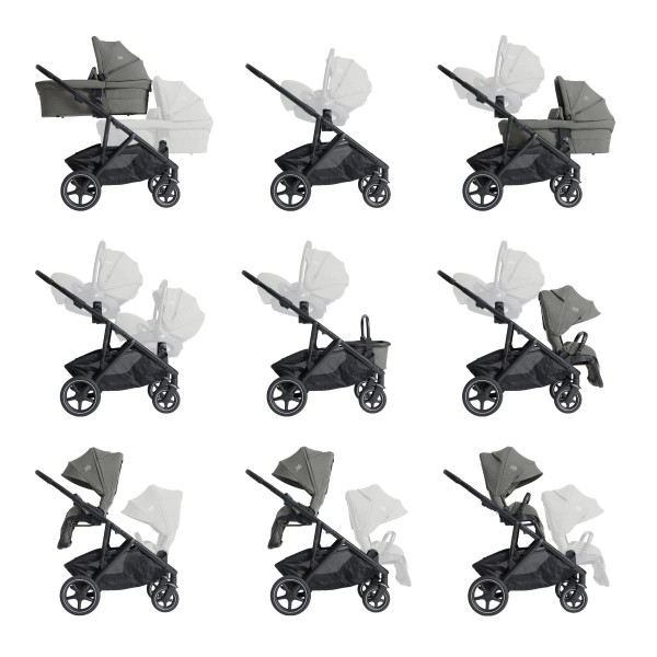 Joie Signature Versiti Kinderwagen Set 3 in 1 inkl. Joie Signature i-Level Pro i-Size Babyschale