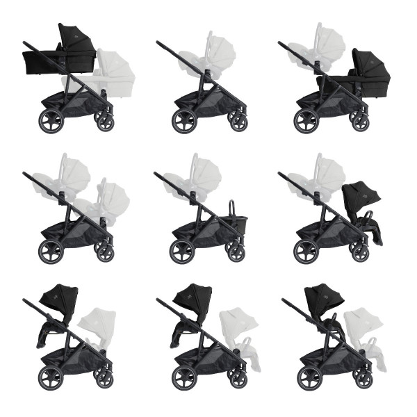 Joie Signature Versiti Kinderwagen Set 3 in 1 inkl. Joie Signature i-Level Pro i-Size Babyschale