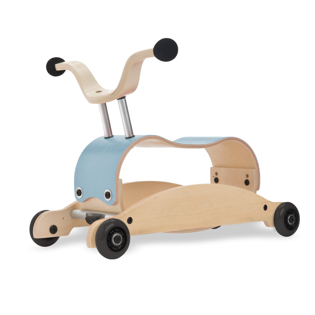 Wishbone Mini-Flip 3in1 Walker - Laufwagen, Rutschauto & Schaukeltier Sky Blue