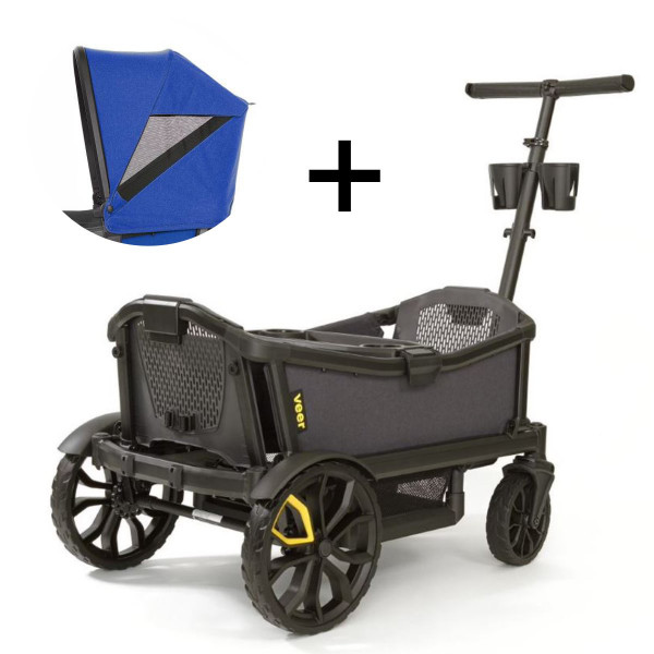 VEER Cruiser All-Terrain Duo foldable Handcart incl. Sun Canopy