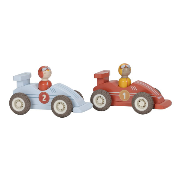 Little Dutch Rückzieh-Rennwagen mit Figuren aus Holz FSC