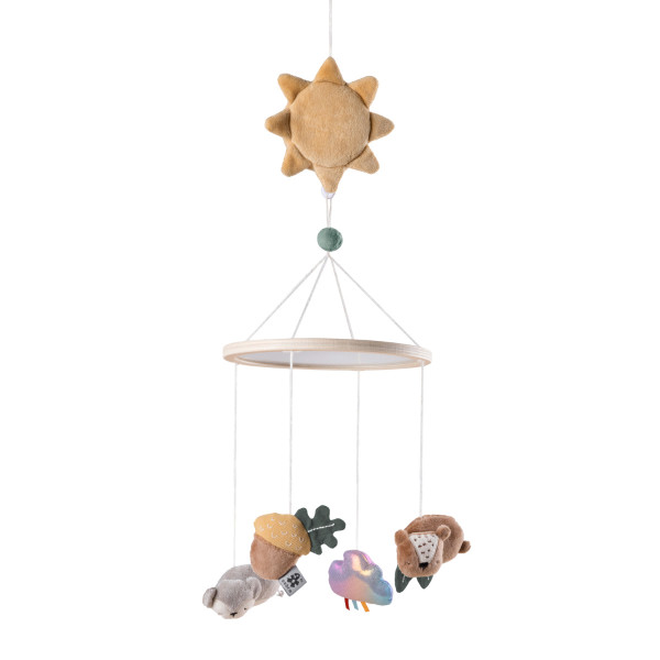 Sebra Musical Mobile with Mirror, Woodland