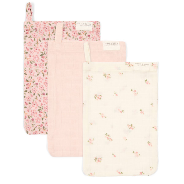 Little Dutch Muslin Washcloths, 3-Pack