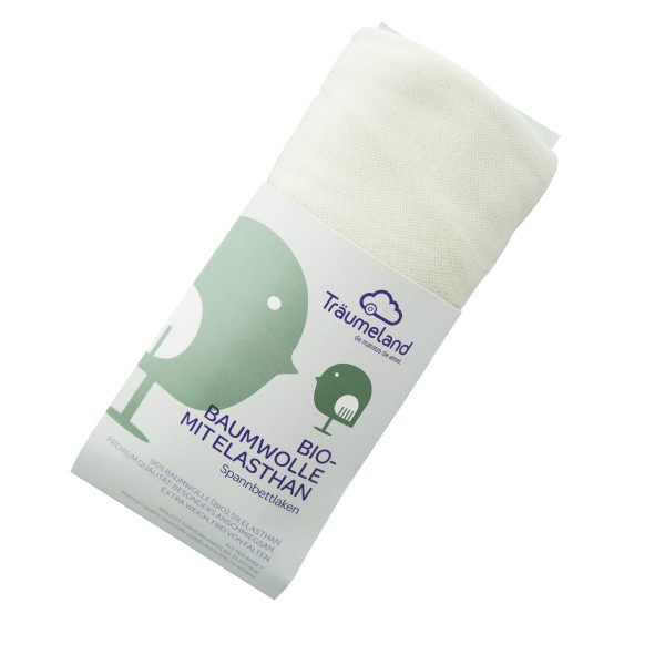 Träumeland Fitted Sheet Organic Cotton with Elastane 60x120 / 70x140 cm