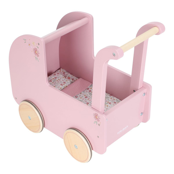 Little Dutch Puppenwagen aus Holz FSC inkl. Stoff