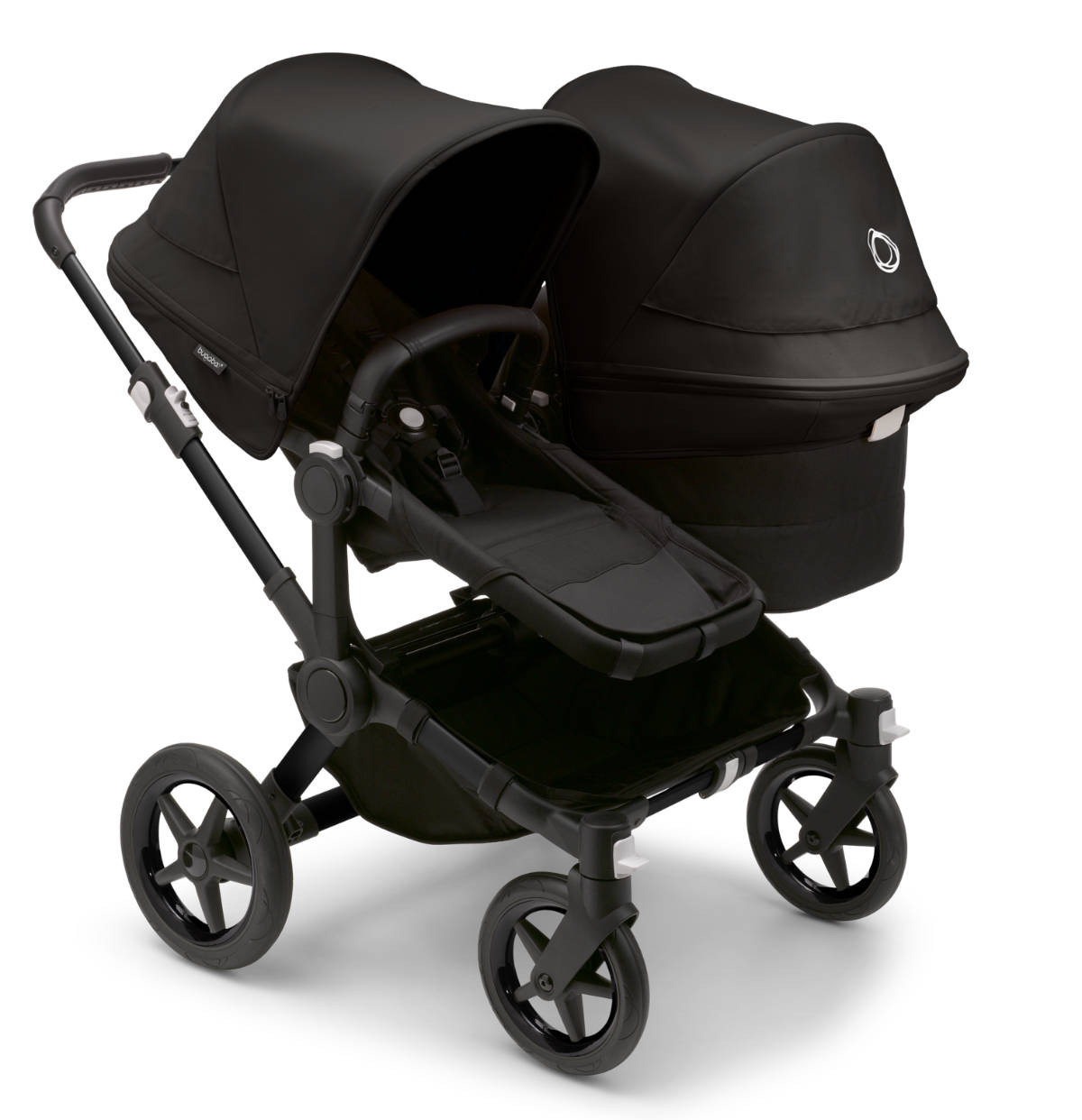 Bugaboo Donkey 5 Duo Geschwisterwagen Schwarz / Mitternachtsschwarz
