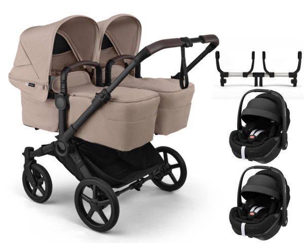 Bugaboo Donkey 6 Twin Kinderwagen Set 3 in 1 inkl. Maxi Cosi Pebble 360 Pro2 Babyschale