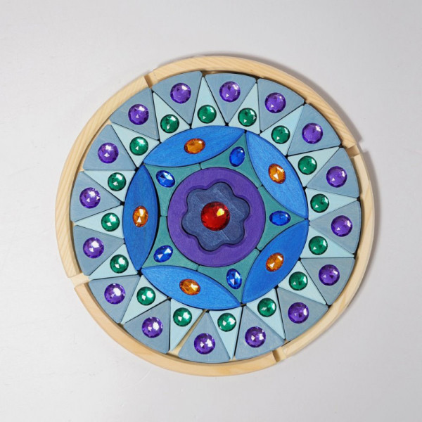 Grimms Small Glitter Mandala Building Set