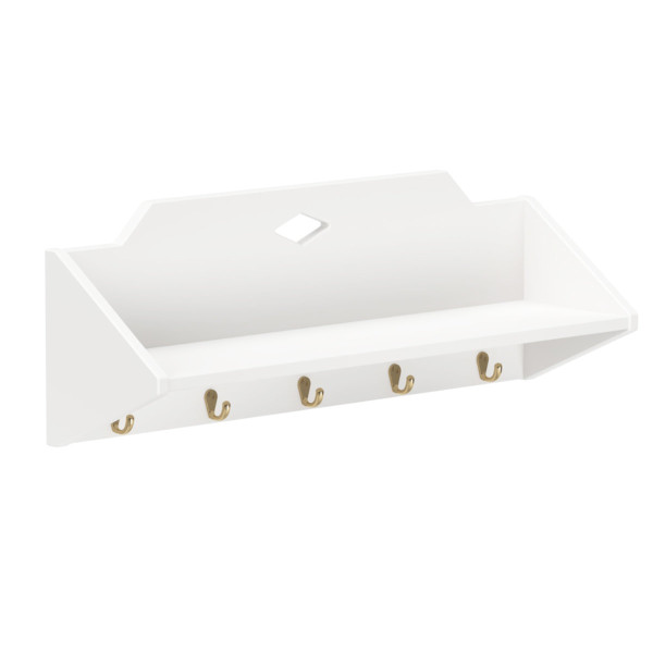 Cam Cam Copenhagen Luca Shelf with Hooks, FSC Mix