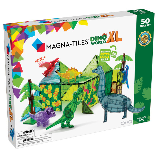 Magna-Tiles Dino World XL – 50 Pieces
