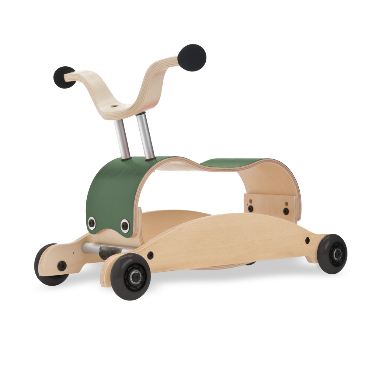 Wishbone Mini-Flip 3in1 Walker - Laufwagen, Rutschauto & Schaukeltier Pine Green
