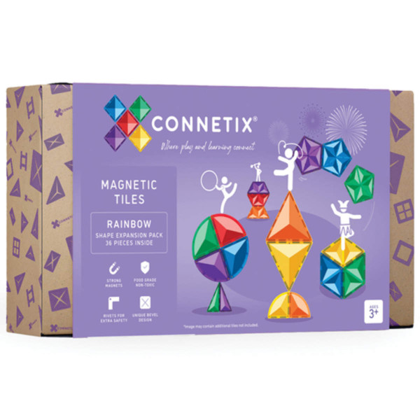 Connetix Rainbow Shape Expansion Set - 36 Pieces
