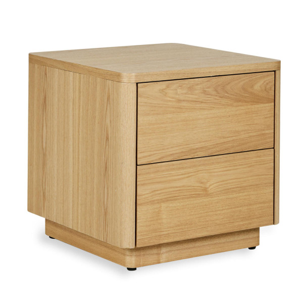 Quax Bedside Table with 2 Drawers, Natural Ash