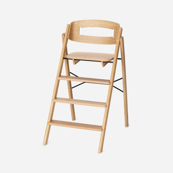 KAOS Klapp high chair made of wood, foldable