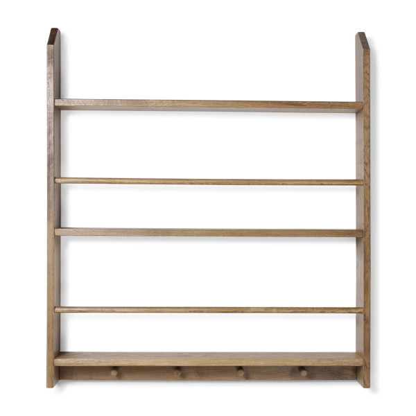 KAS Copenhagen Shelf with Hooks Eli Oak