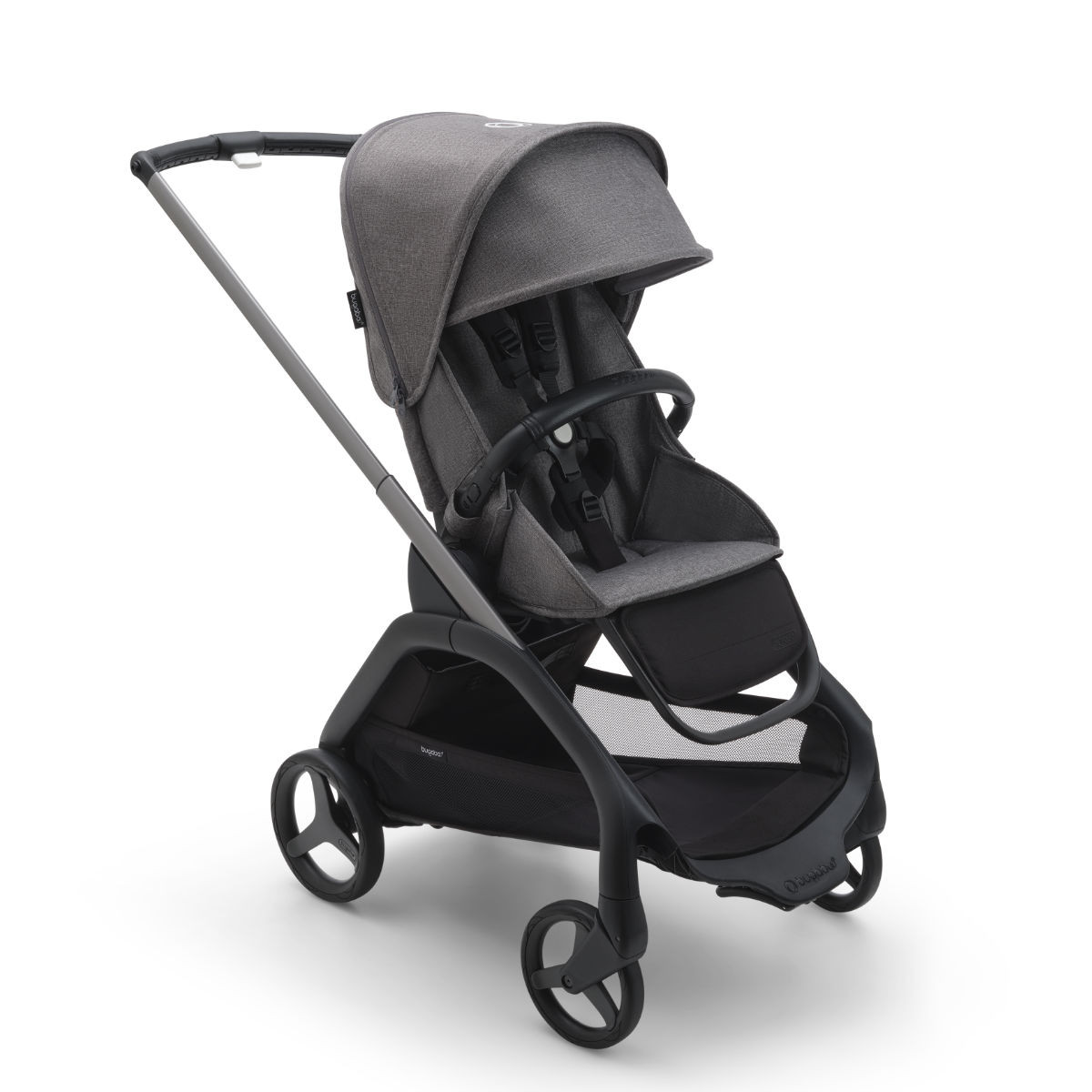 Bugaboo Dragonfly Kinderwagen Mix and Match Grau Meliert Bezüge Grau Meliert, Gestell Graphit Image