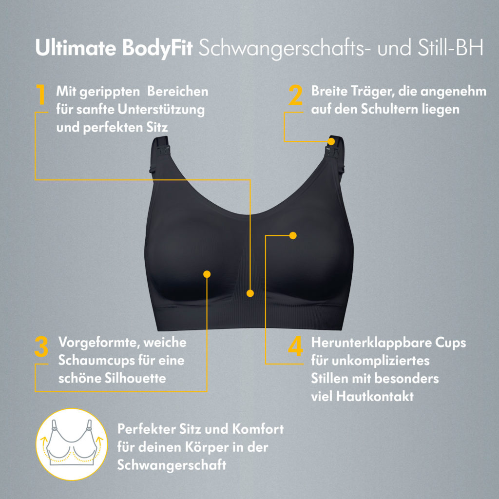 Experience Comfort & Support with Medela Ultimate BodyFit Maternity and  Nursing Bra