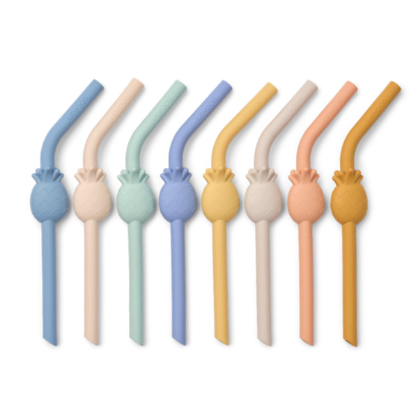 Liewood Carlson Drinking Straws, 8-Pack