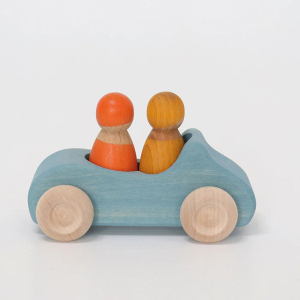 Grimm’s Holzauto Cabrio mit Figuren