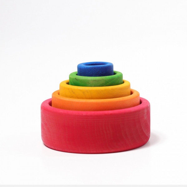 Grimms Colorful Wooden Bowl Set