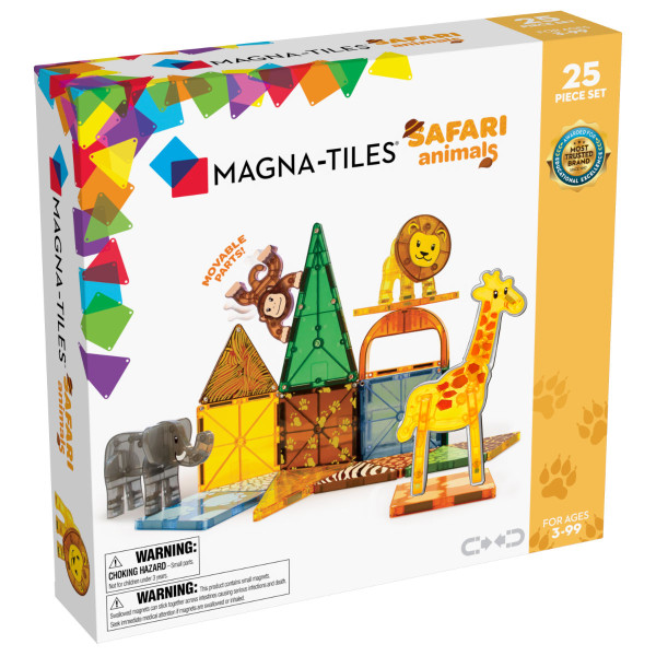 Magna-Tiles Safari Animals – 25 Pieces