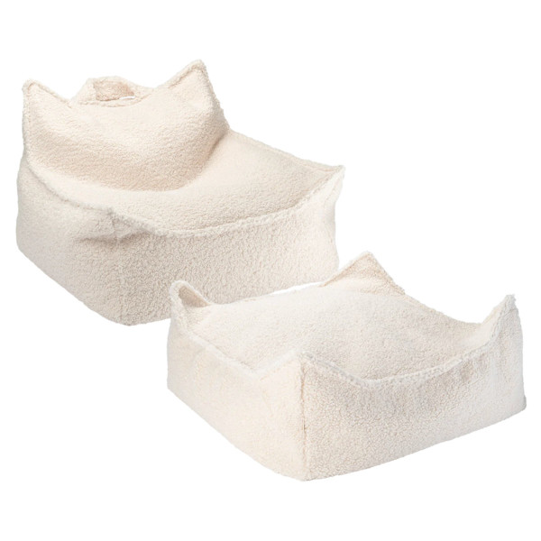 Wigiwama Beanbag Chair & Ottoman Square Bundle