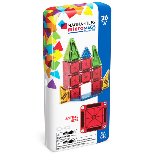 Magna-Tiles microMAGS Travel Set - 26 Pieces