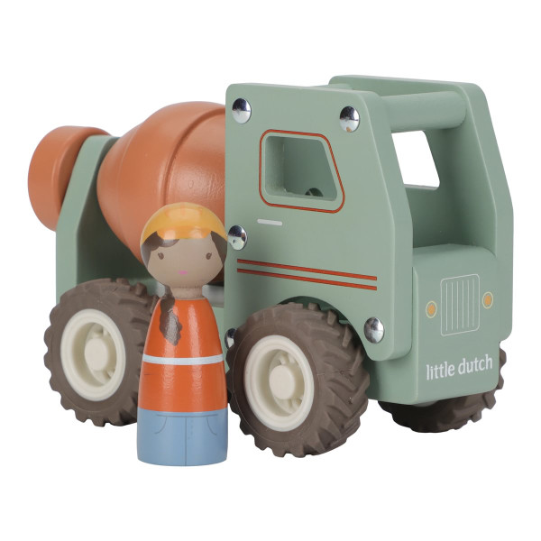 Little Dutch Betonmischer mit Figur aus FSC-Holz