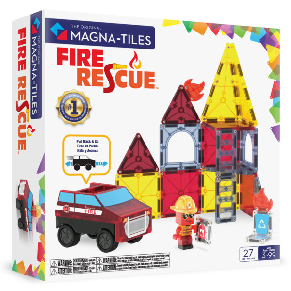 Magna-Tiles Feuerwehr-Rescue – 27 Teile