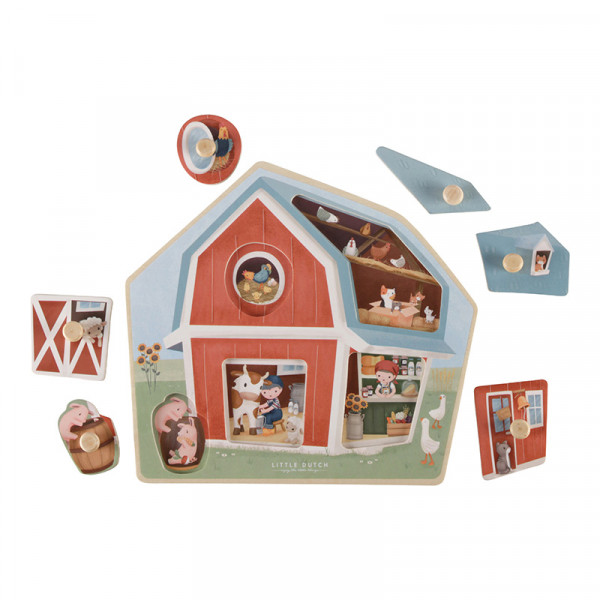 Little Dutch Wooden Puzzle Little Farm