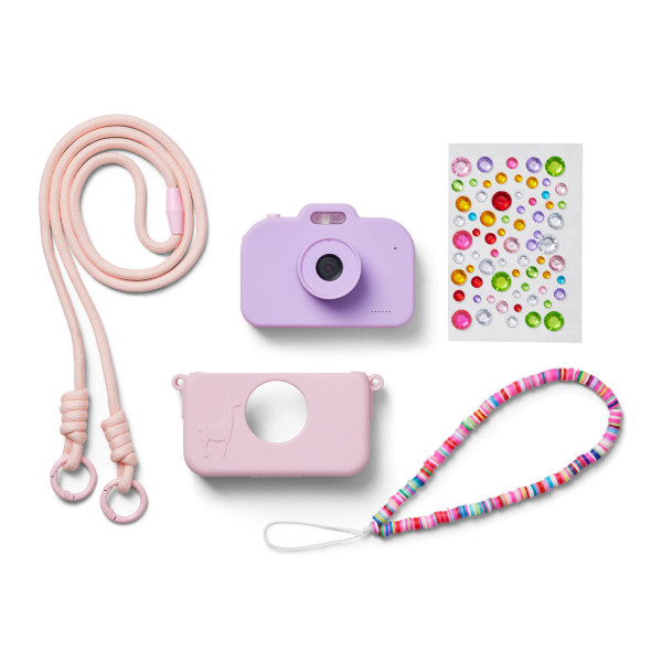 Lalarma Camera Set with Silicone Case, Jewellery Box, Hanger & Sticker Sheet