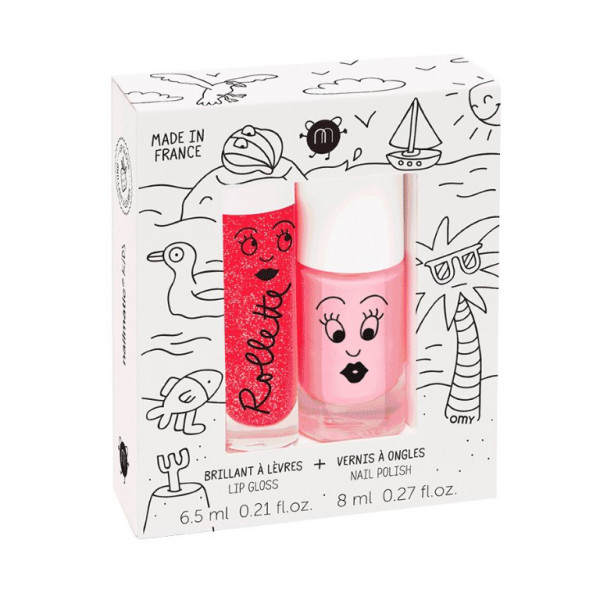 Nailmatic Rollette Lipcare + Nagellack Duo Set